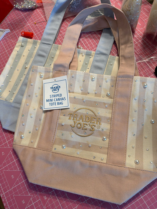 Bling Trader Joes Mini Tote