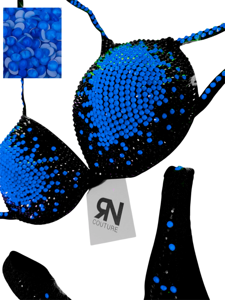 Aura Neon Blue Competition Bikini