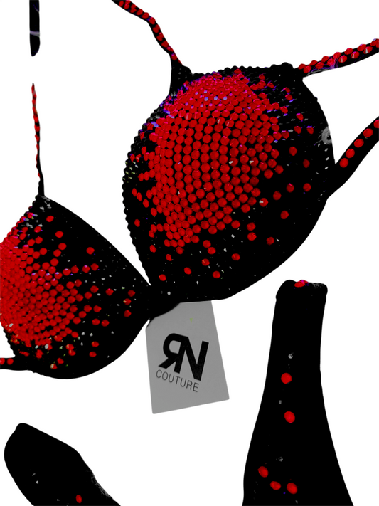 Aura Neon Coral Competition Bikini