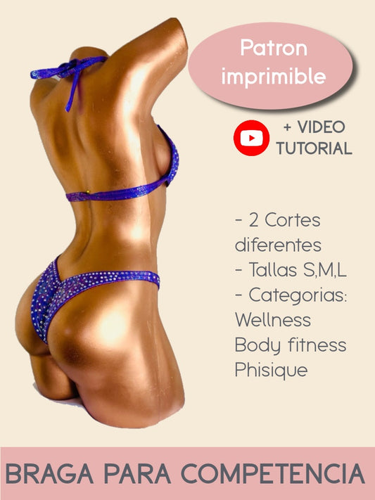 Braga para trajes de competencia de fisiculturismo