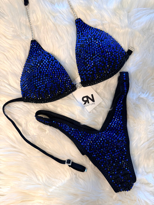 Ombre Blue Competition Bikini | Eurocut