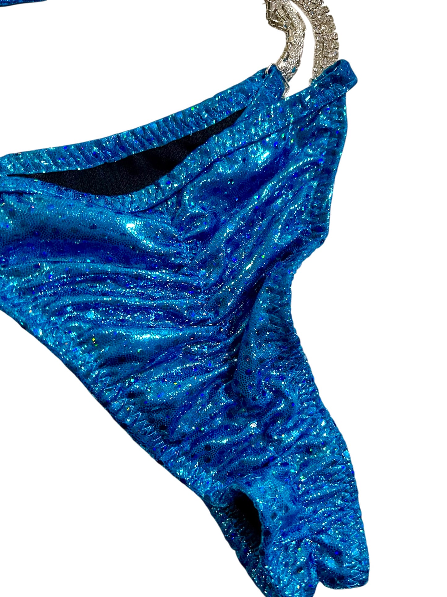 Essential glam | Sequined Turquoise Competition Bikini