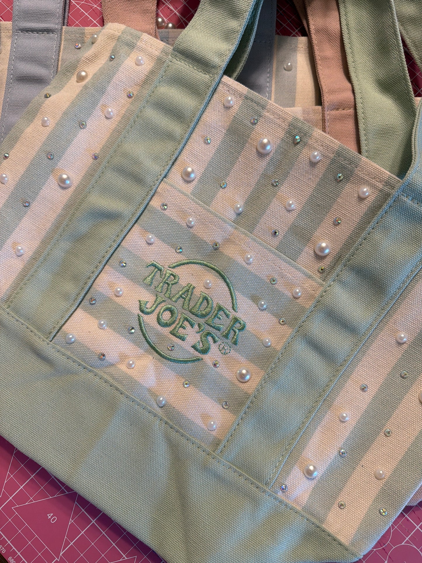 Bling Trader Joes Mini Tote