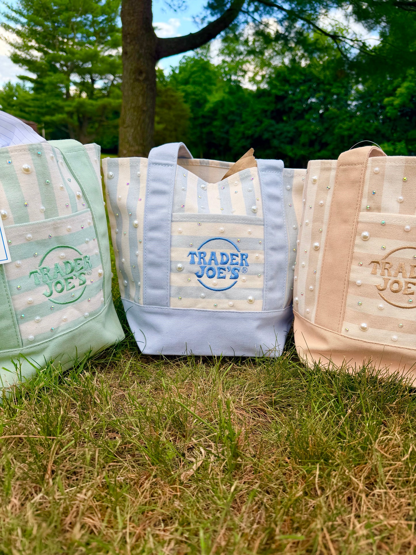 Bling Trader Joes Mini Tote