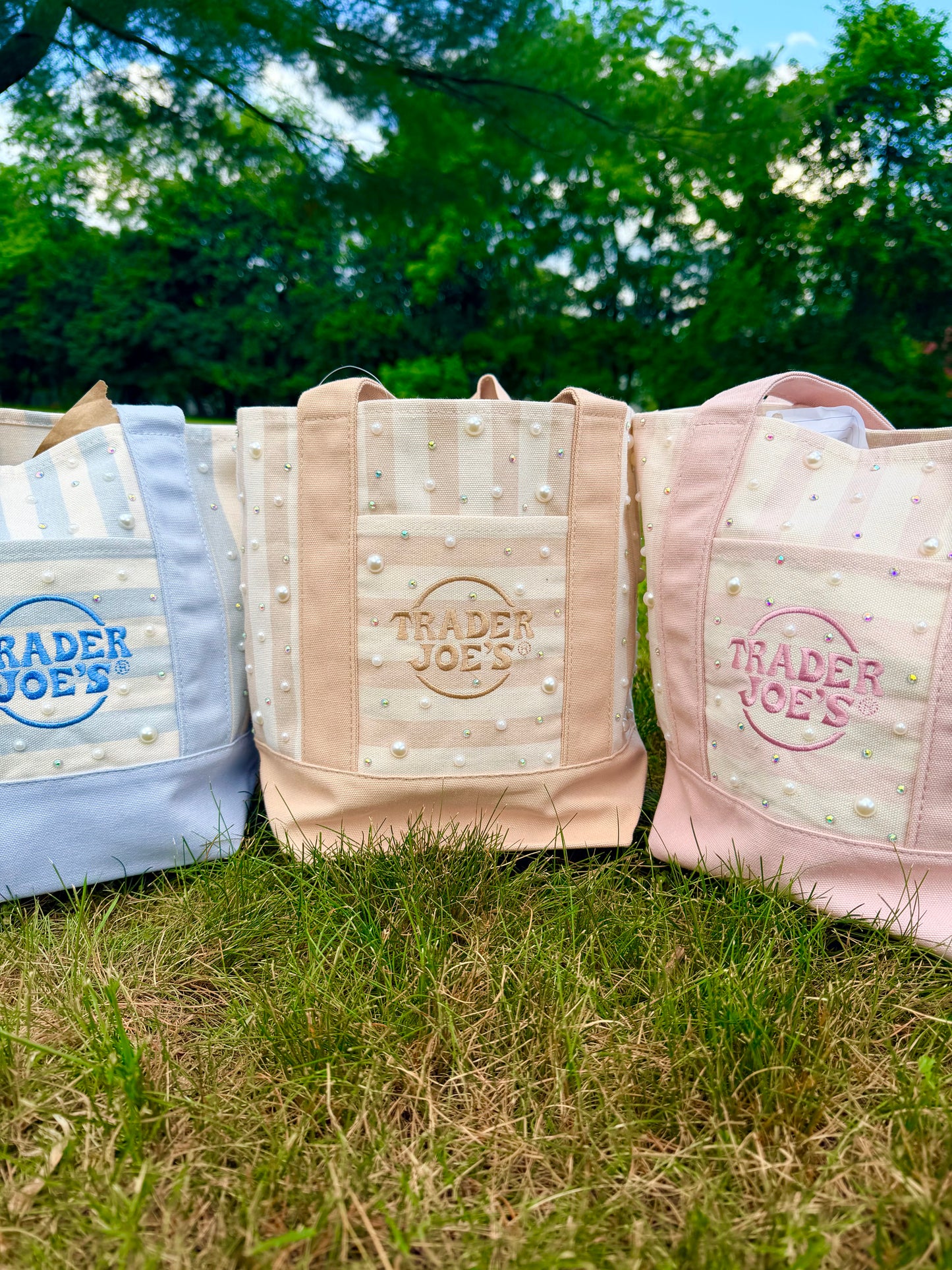 Bling Trader Joes Mini Tote