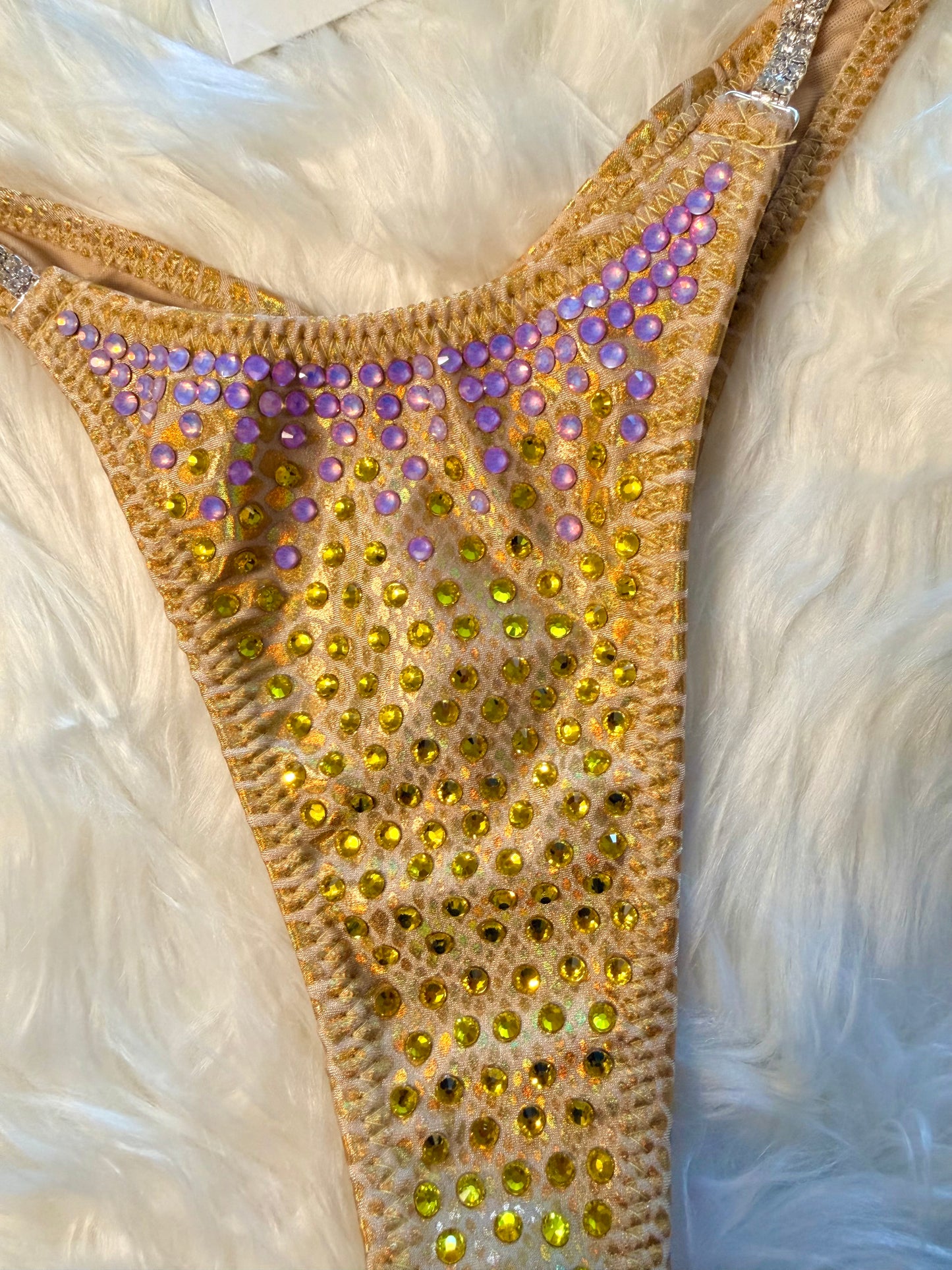 Python yellow Competition Bikini Fitness