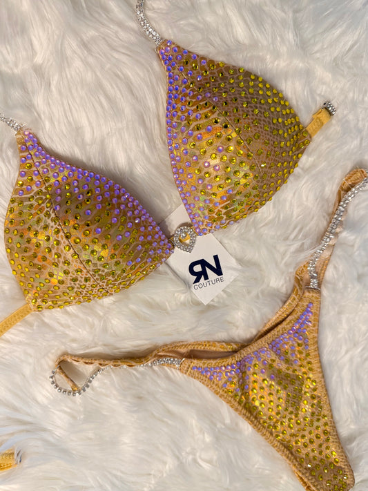 Python yellow Competition Bikini Fitness