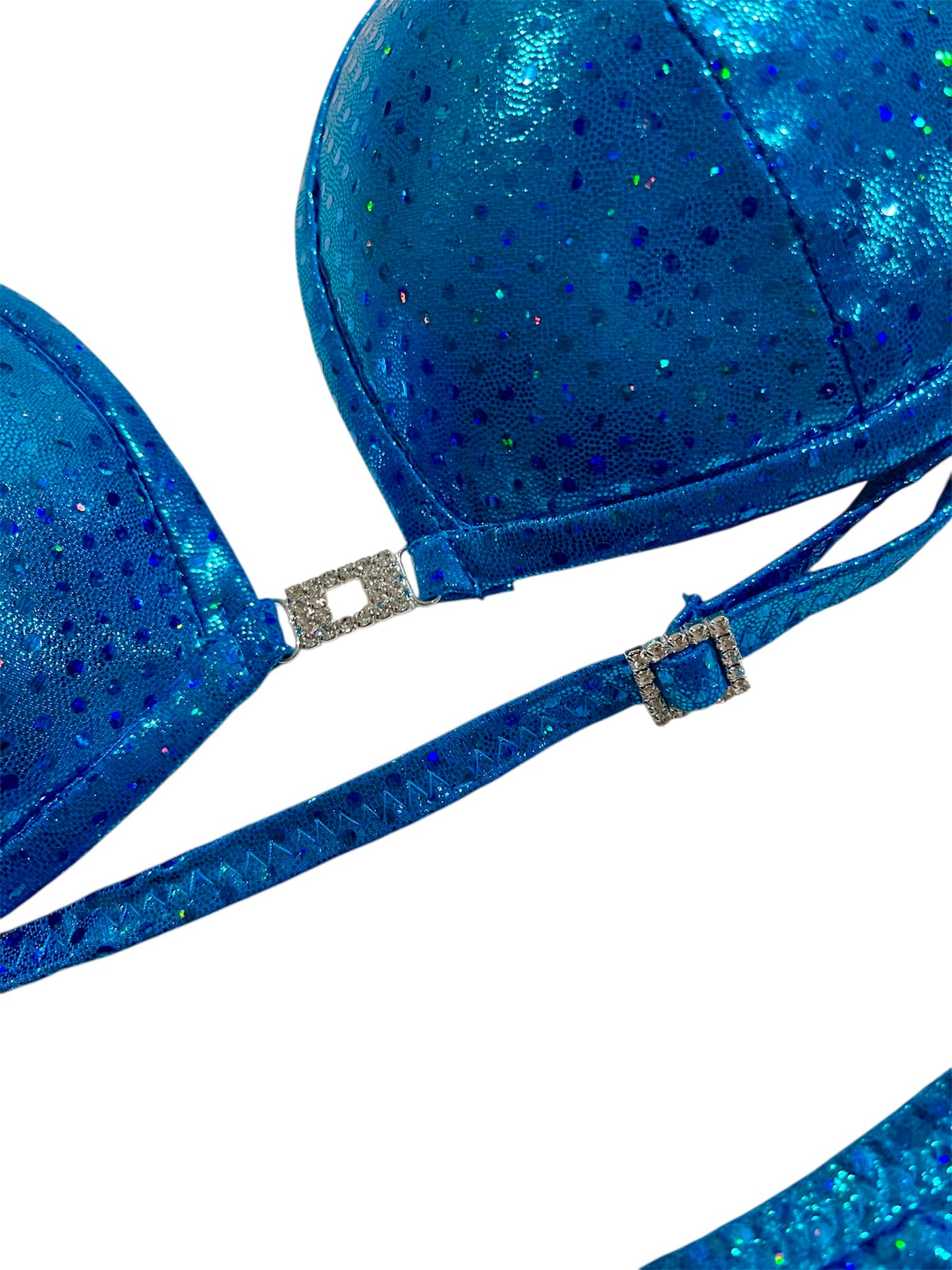 Essential glam | Sequined Turquoise Competition Bikini