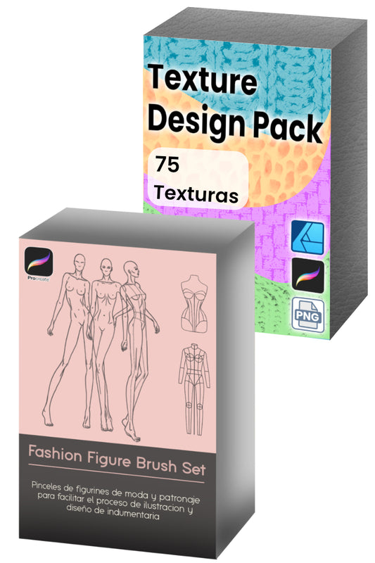 Procreate Figure + Texture pack Bundle