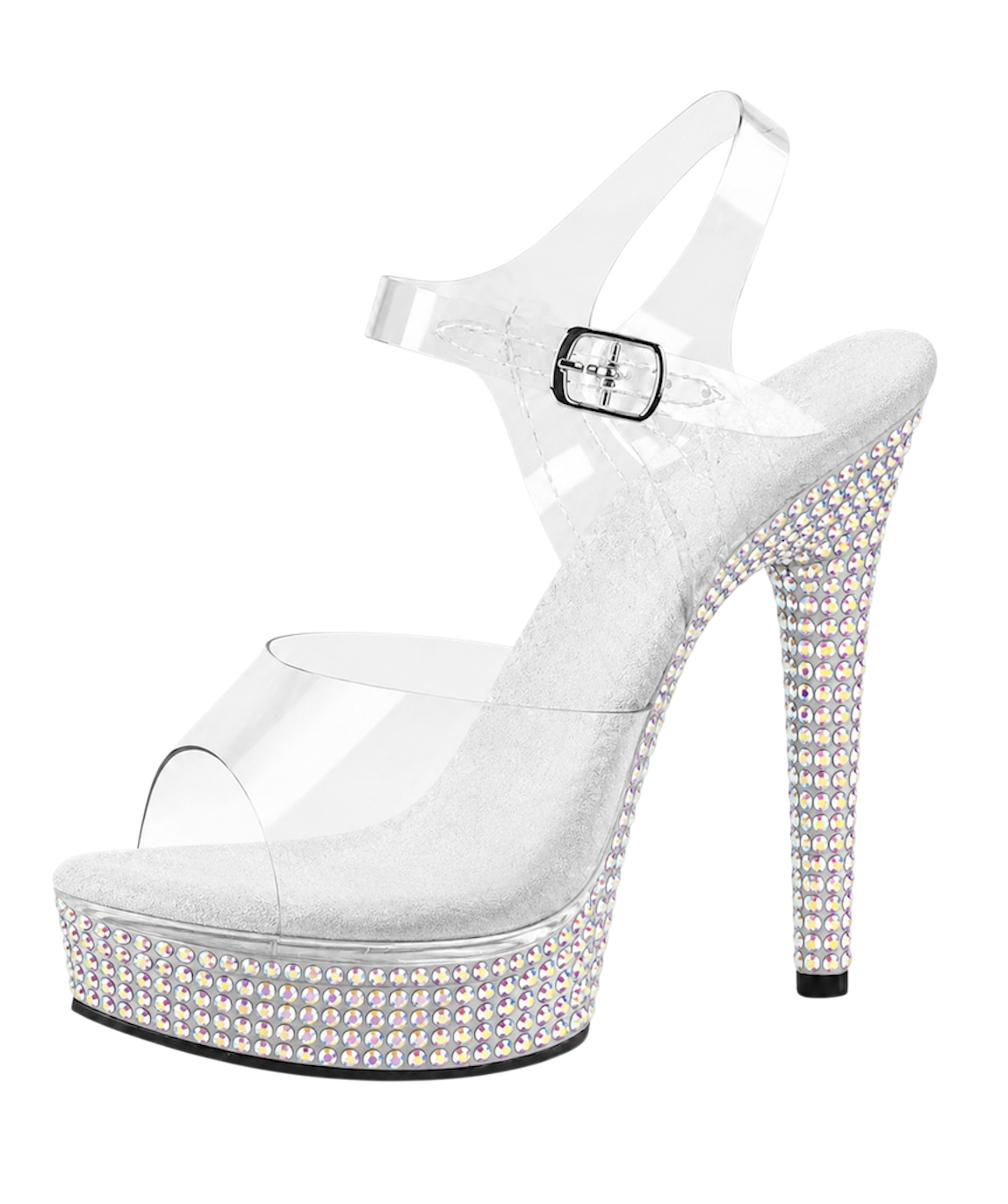 Clear heels