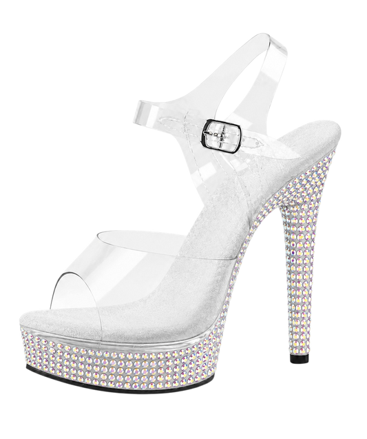 Clear heels