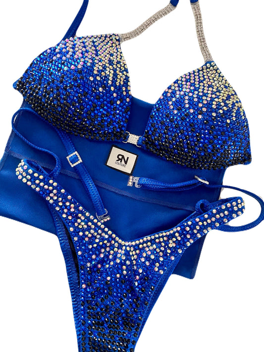 Aura ombre custom competition bikini
