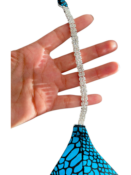 Turquoise Python Essential Glam | Competition Bikini Fitness