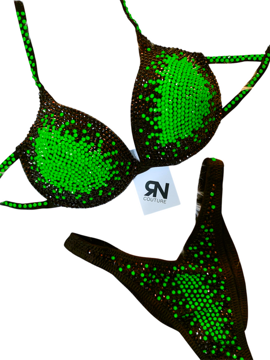 Aura Neon Green Competition Bikini