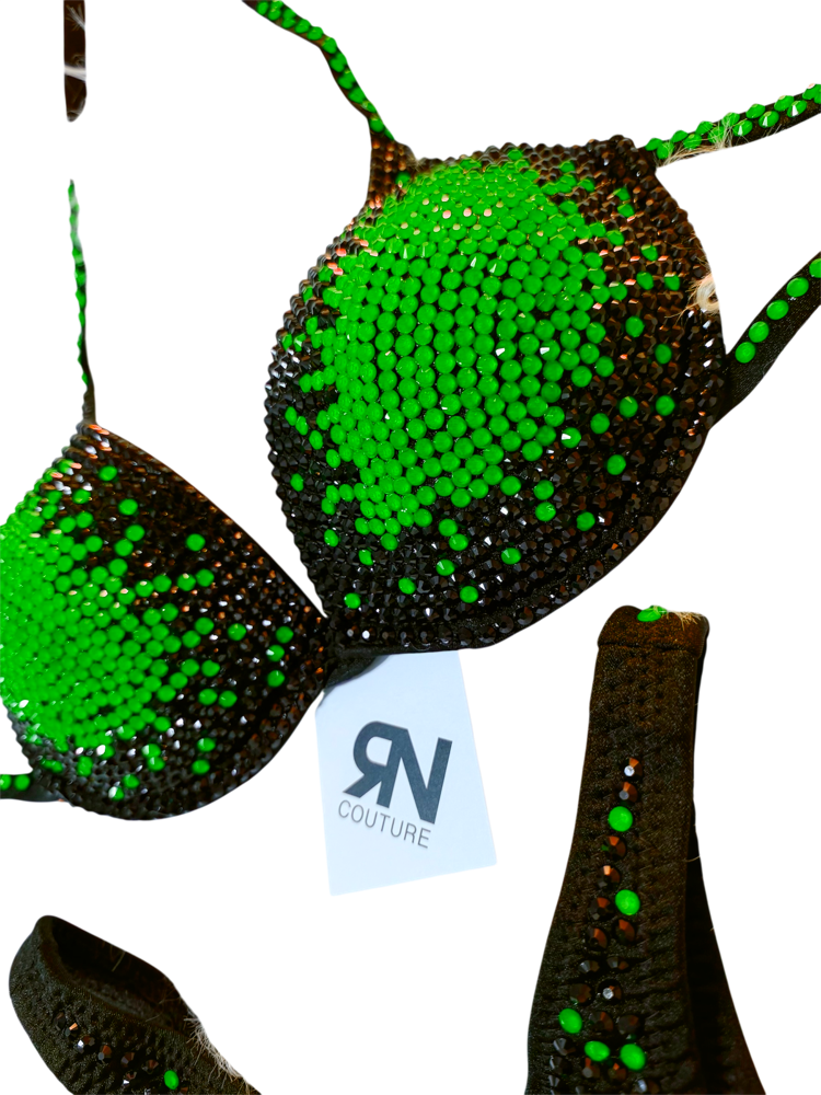 Aura Neon Green Competition Bikini
