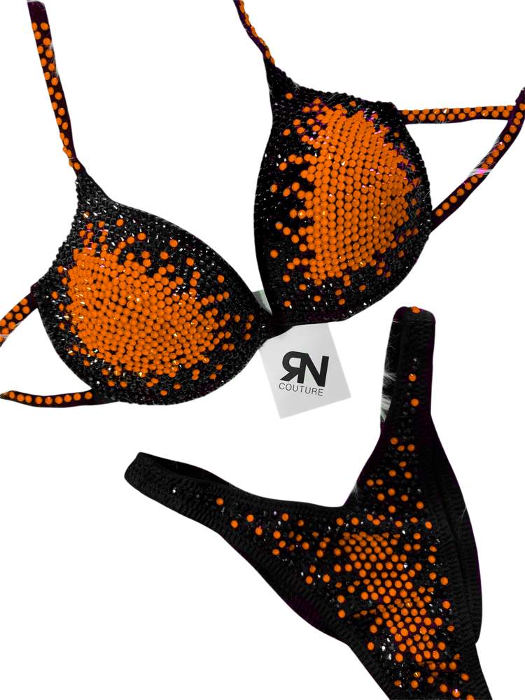 Aura Neon Tangerine Competition Bikini