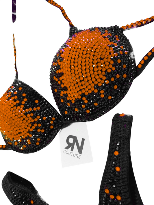 Aura Neon Tangerine Competition Bikini
