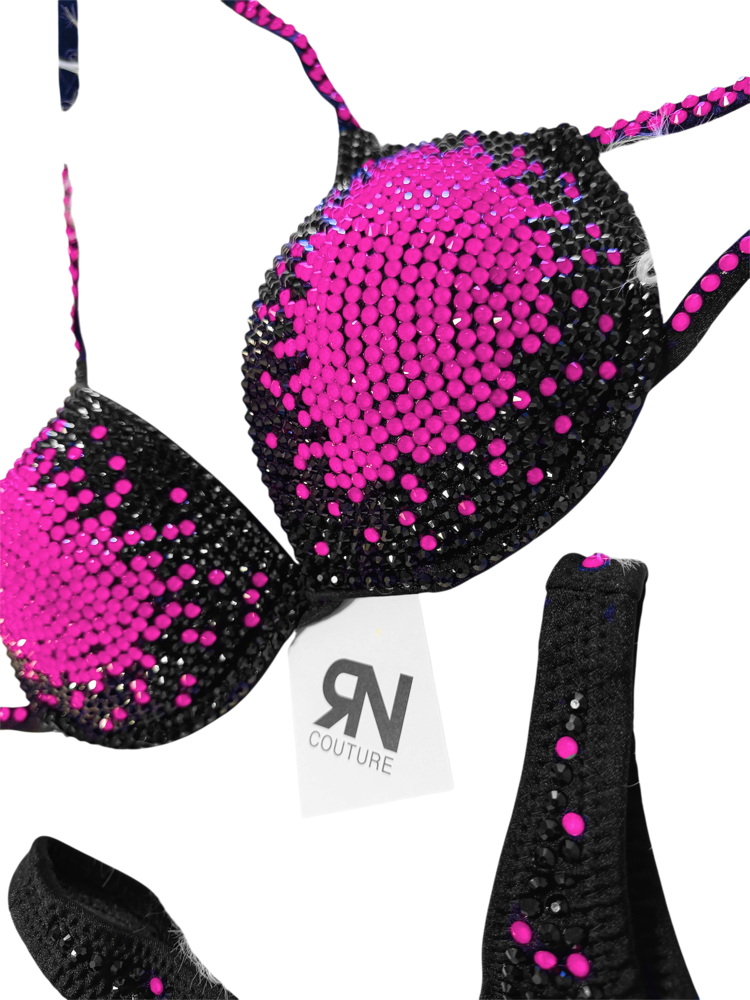 Aura Neon Rose Competition Bikini