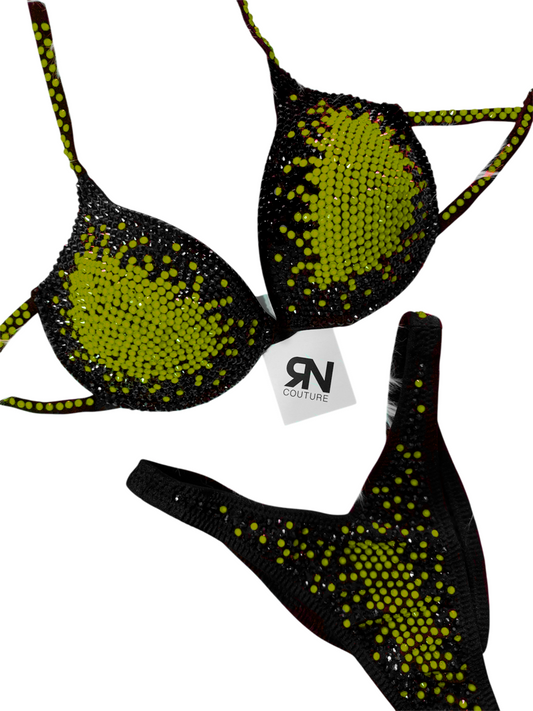 Aura Radioactive Green Fluorescent Competition Bikini