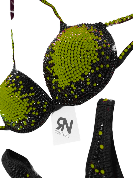 Aura Radioactive Green Fluorescent Competition Bikini