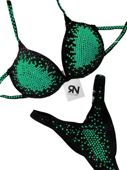 Aura Emerald AB Neon Competition Bikini