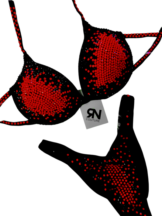 Aura Neon Coral Competition Bikini