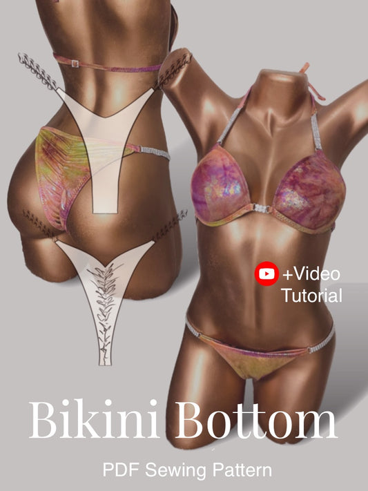 Bikini Fitness Bottom for NPC & IFBB |Pdf Sewing Pattern