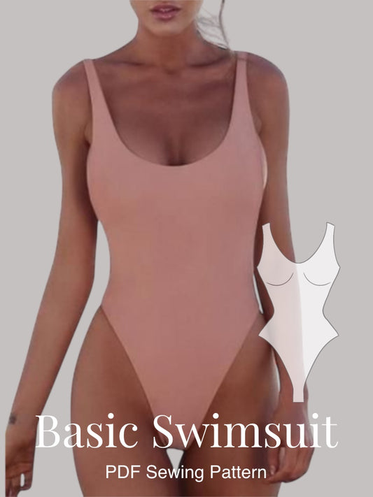P0006 High cut swimsuit pattern