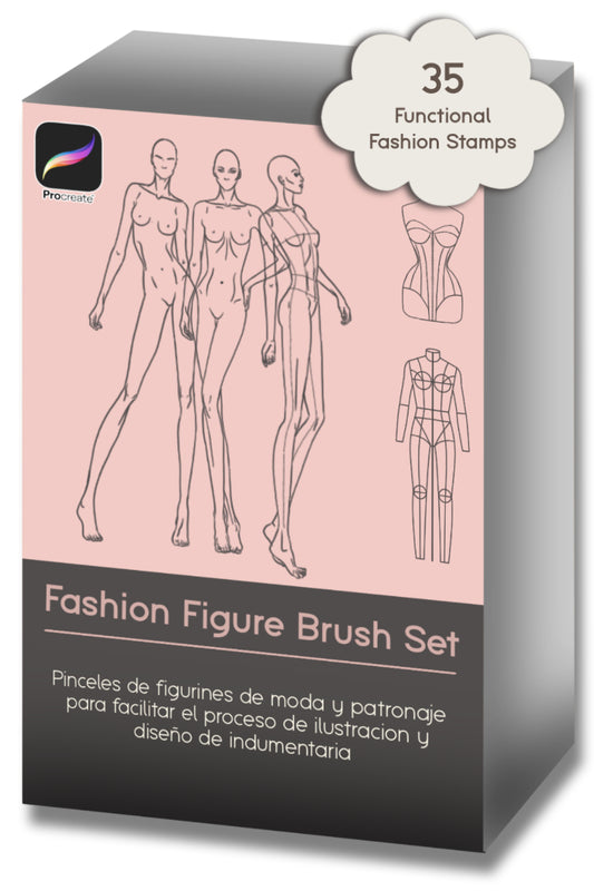 Pinceles Procreate para diseño moda
