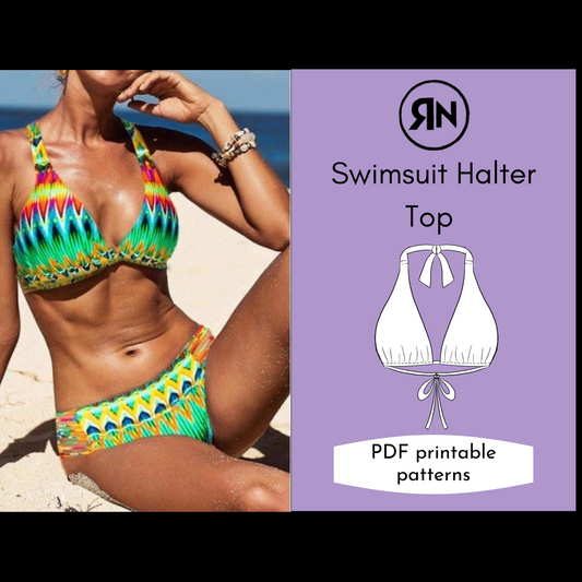 P0003 Halter bra pattern
